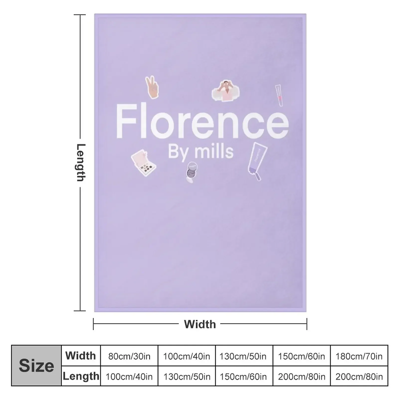 Florence Throw Blanket funny gift cosplay anime Blankets