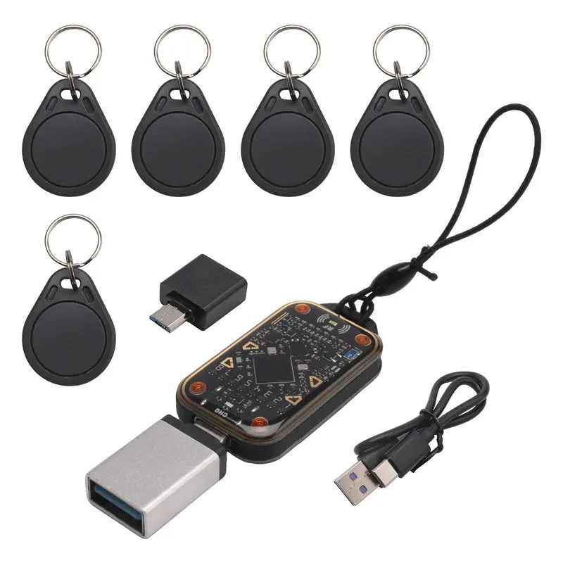 Chameleon Ultra Smart Card Emulator RFID Smart Chip Reader+5XUID Keychain 125K 13.56M Card Decode Duplicator-New