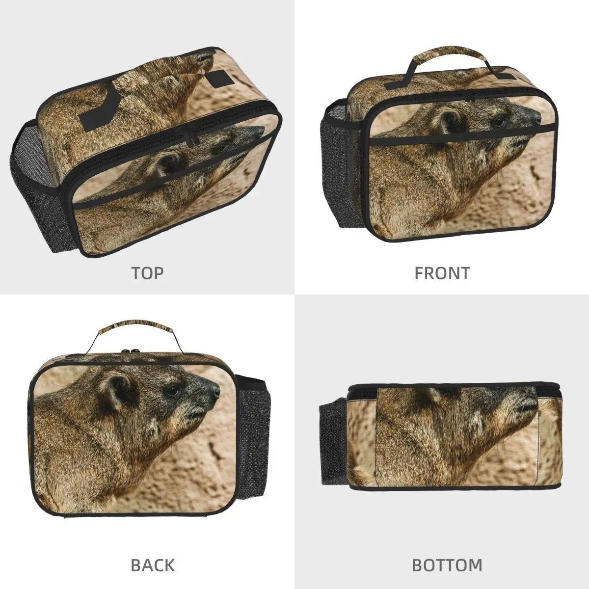 Rock Hyrax Insulated Lunch Bag for Women Kids Portable Food Boxes Thermal Lunch Box Tote