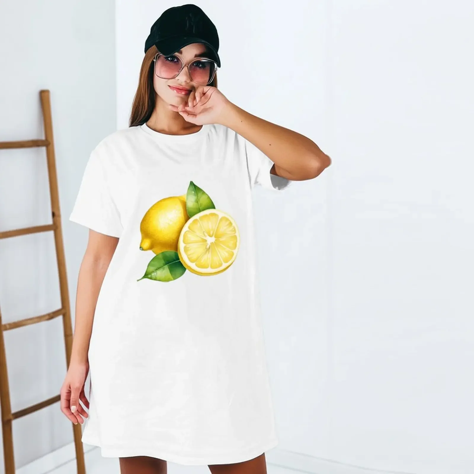

Oversized Basic Print Tops Woman Short Sleeve T Shirt O Neck T-shirt Summer Casual Tee For Women Tops Y2k Harajuku Streetwear