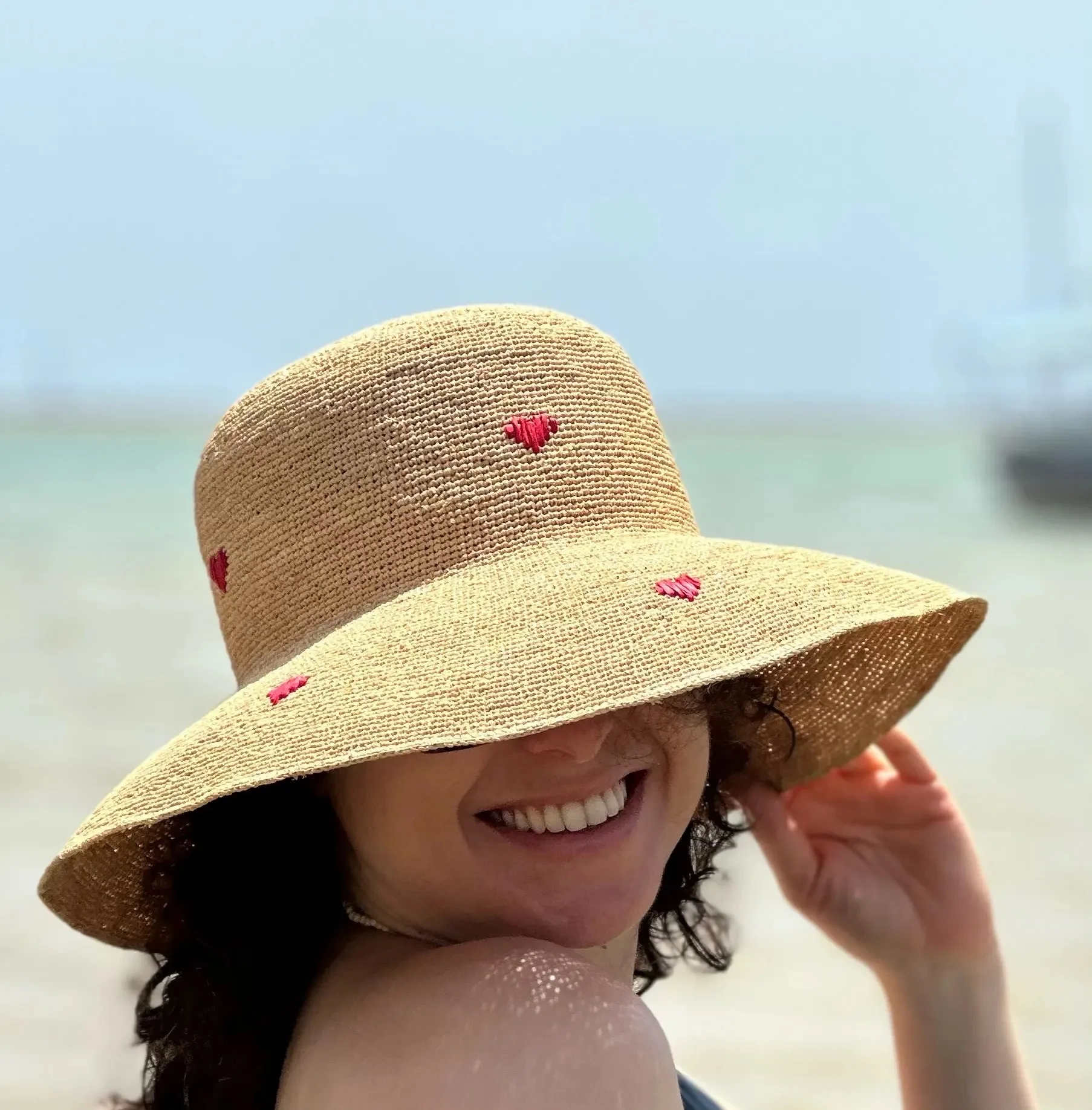 

Spring New Straw Hat for Female New Summer Korean Version of the Sunscreen Big Hat Eaves Beach Seaside Vacation Sun Hat Foldable