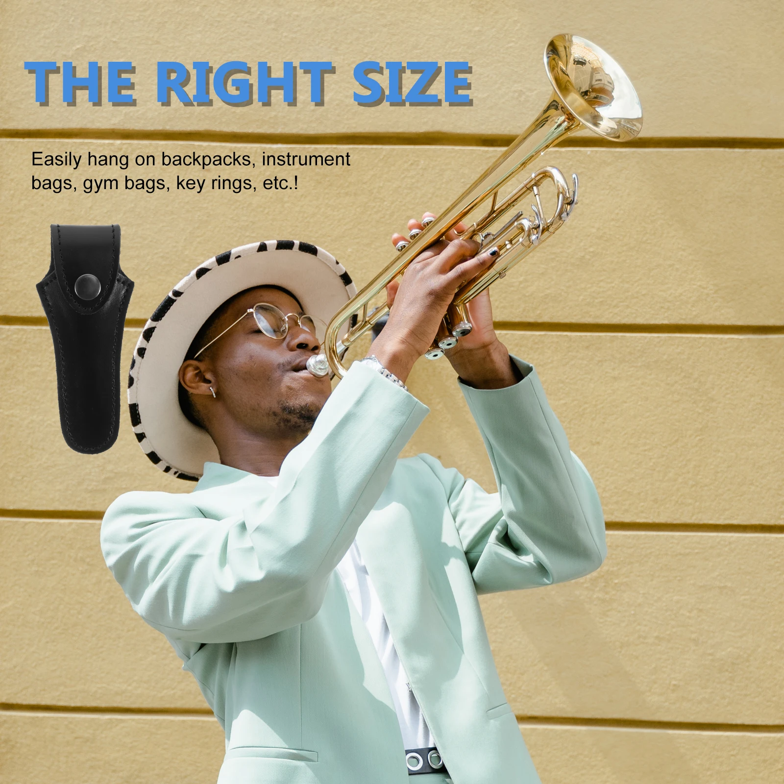 

Mouthpiece Protector Cowhide Bag for Musical Instruments Safe Durable Lightweight Practical Long Term Use Home Travel Trumpet