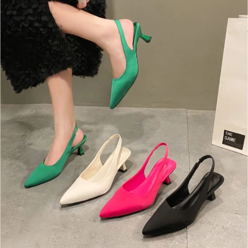 

New High Heel Shoes Pointed Shallow Patent Leather High Heels Fashion Elegant Shoes Women Thin Heel Platform Work Shoes Pumps