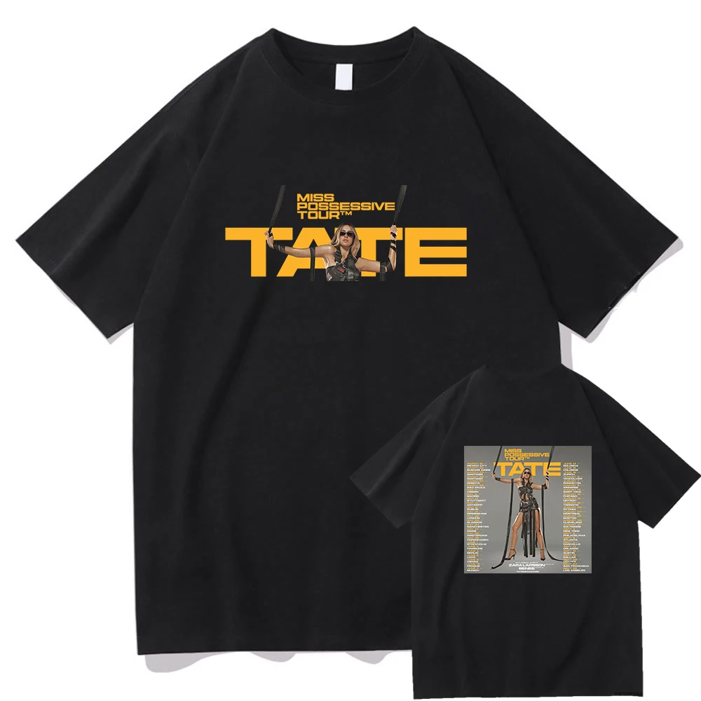 Tate McRae Miss Possessive tour 2025 Tshirts Men/women Clothing Anime Unisex Clothes Cotton Short Sleeve Graphic TShirt Vintage