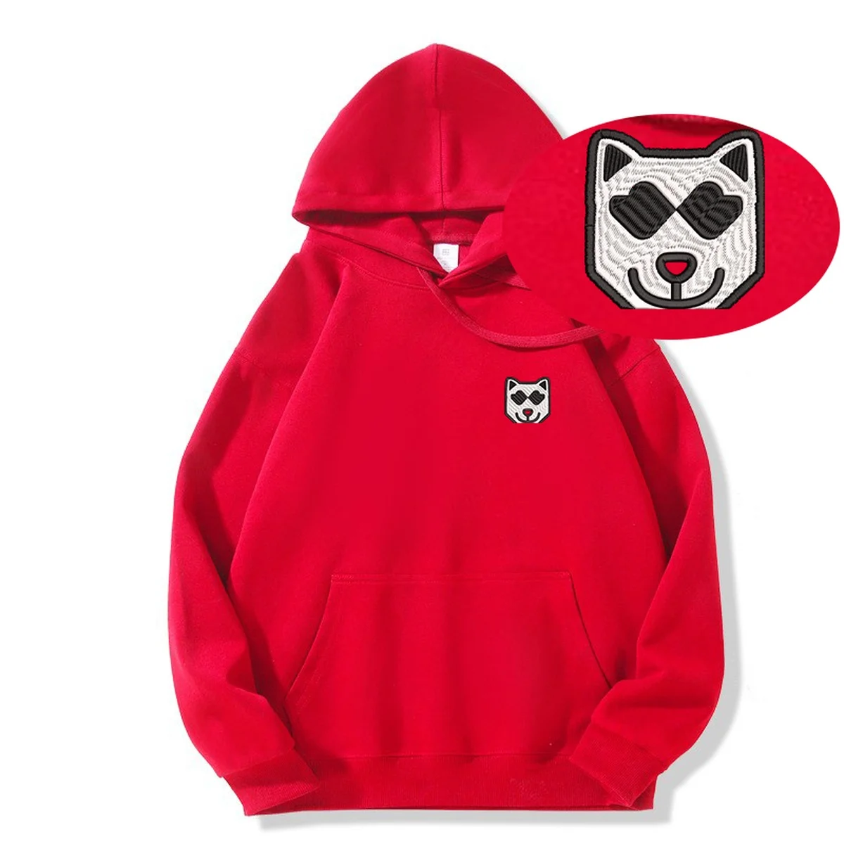 

Premium Husky Embroidery Hoodie Y2K-sudaderas moletom masculinos Water Sports Embroideried Sweatshirt Hoodies nuevo en sudaderas