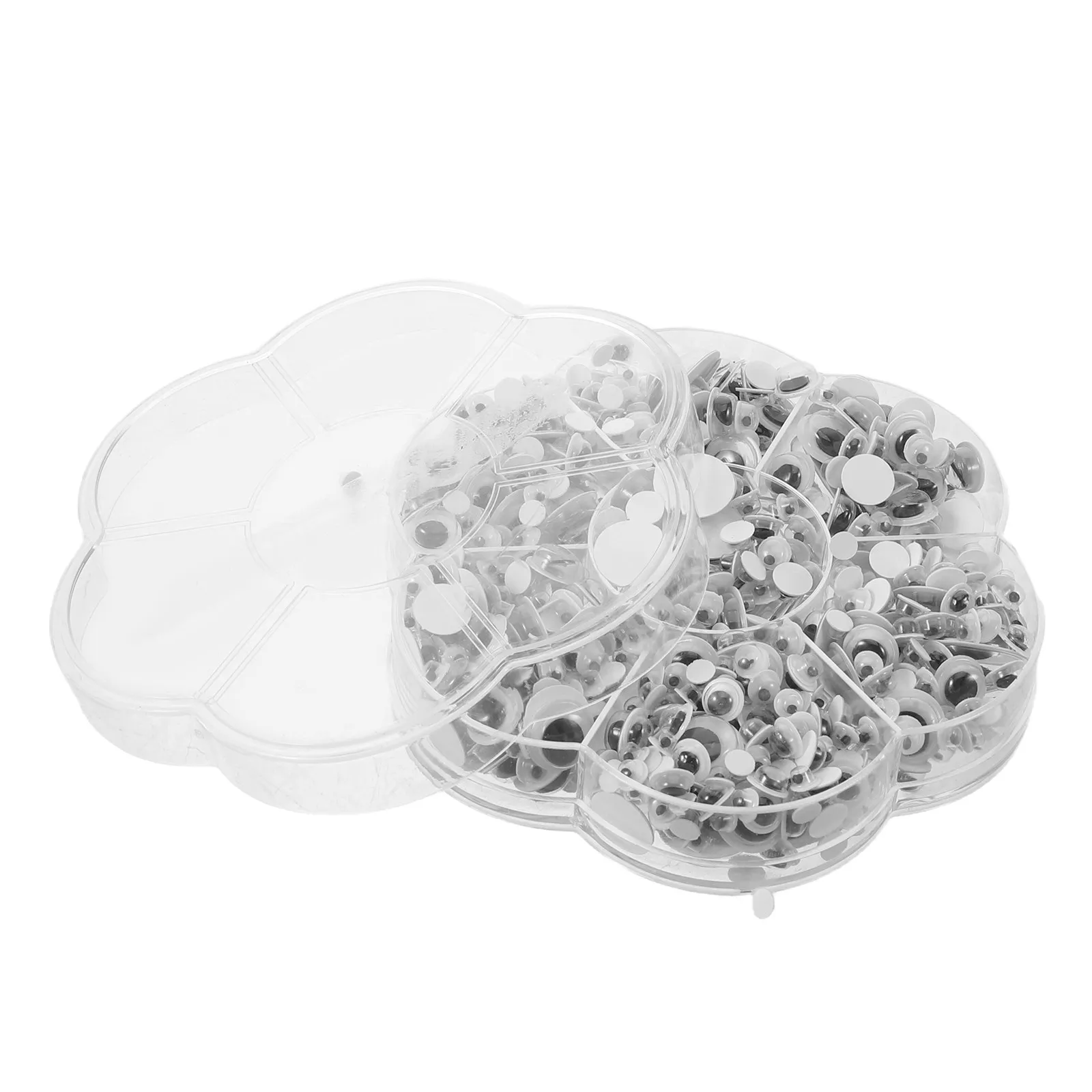 

Набор наклеек-глазок разных размеров (от 4 мм до 12 мм) для поделок, скрапбукинга и детских творческих занятий