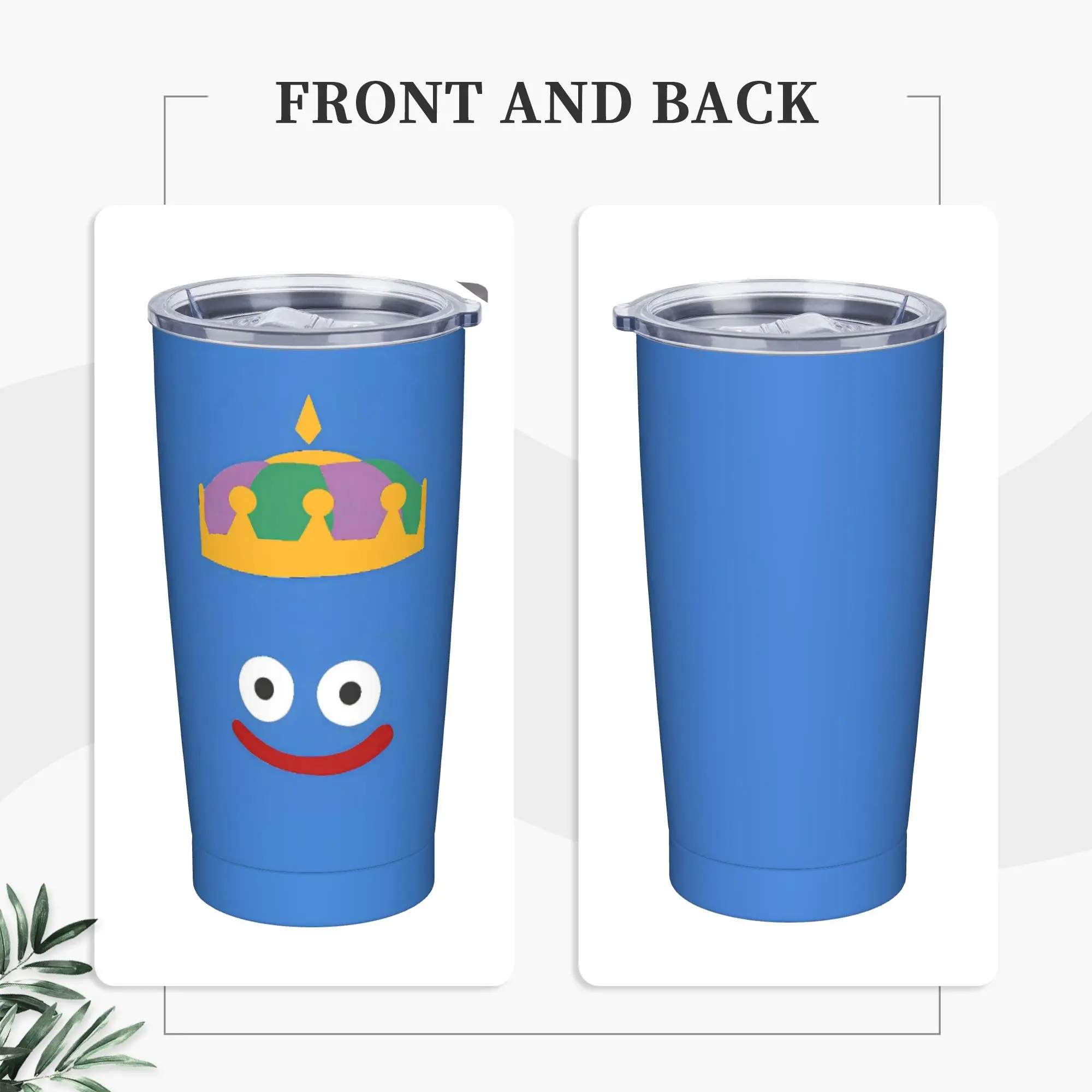 

D-Dragon Quest Slime Стакан из нержавеющей стали Кемпинговые кружки Чашка Большие термочашки Герметичная бутылка для воды для холодного и горячего чая с молоком