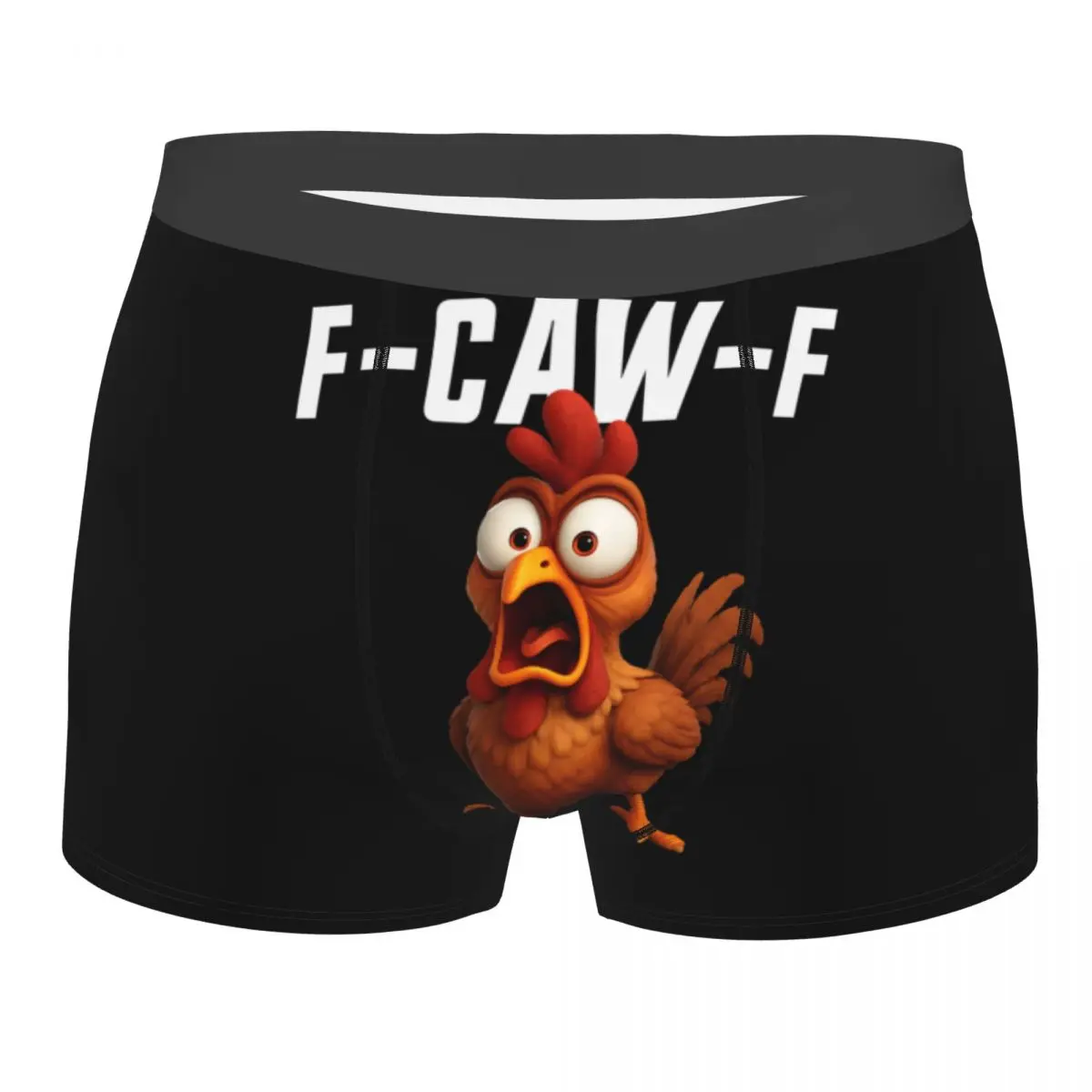 

Male Fashion Funny F-Caw-F Chicken FCAWF Underwear Boxer Briefs Men Breathbale Shorts Underpants