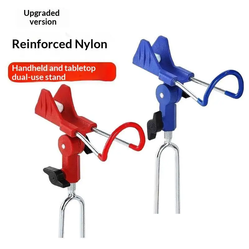 360° Adjustable Fishing Rod Holder, Heavy Duty Portable Foldable Stand With Ground Spike For Bank & Catfishing, Rust-Proof