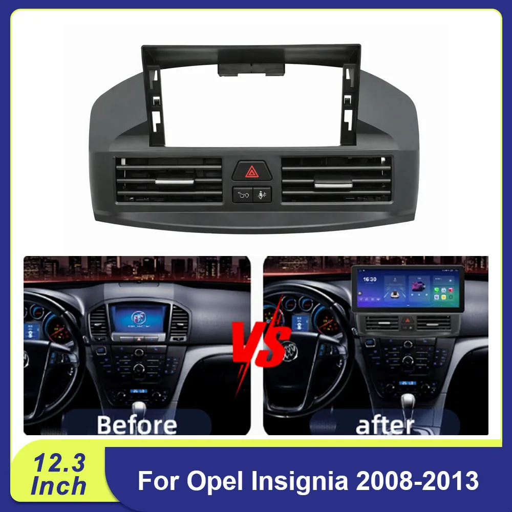 12,3 Zoll Android Autoradio-Einbausatz für Opel Insignia 2008-2013 mit CANBUS-Decoder und Blendenrahmen