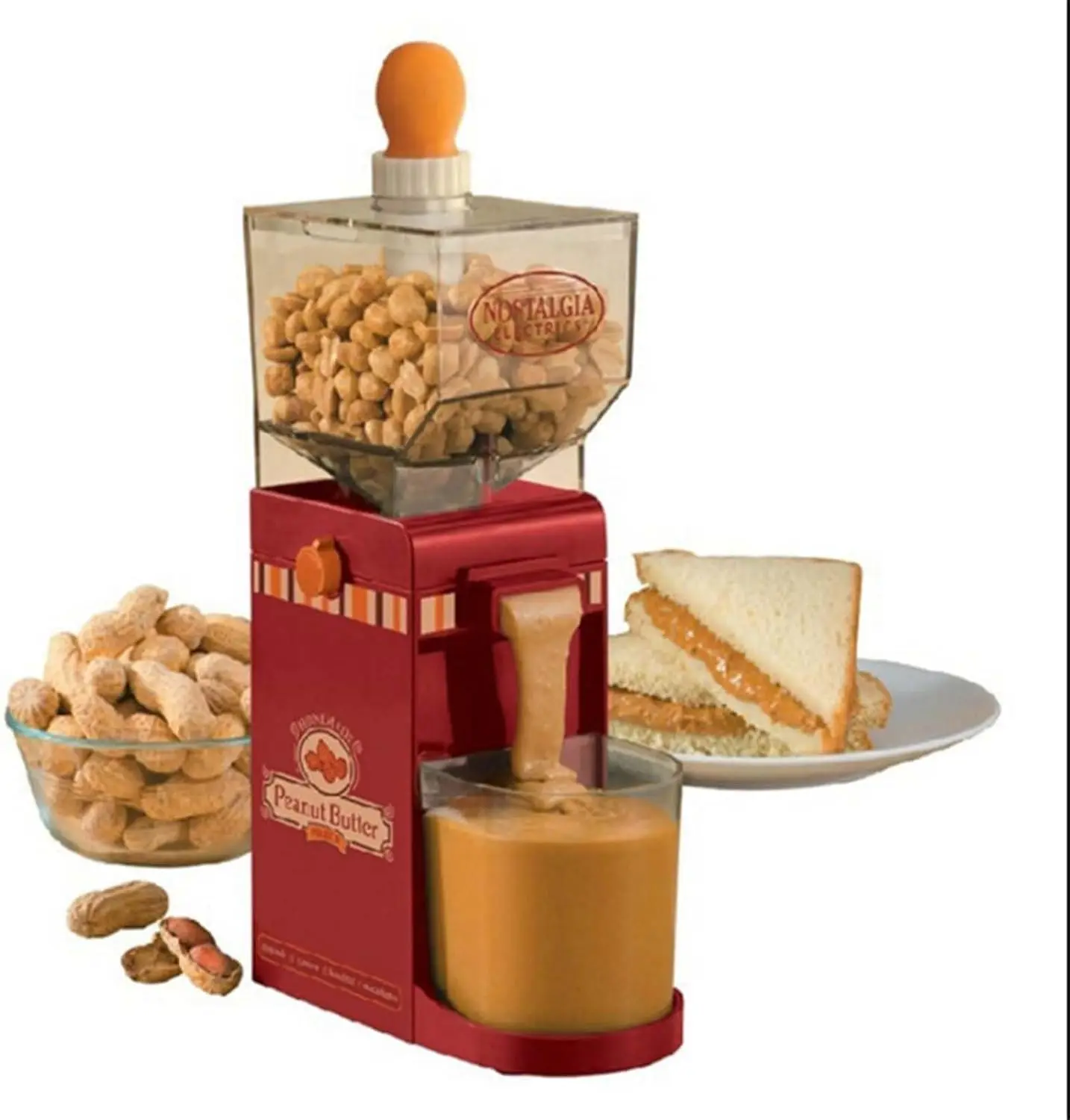 Peanut Butter Machine Nut Grinder Small Cooking Machine 110V-220V Grain Grinder for Peanut Cashew Almond Hazelnut