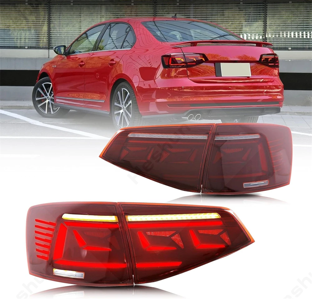 

Tail Lights for VW Volkswagen Jetta MK6 2015 2016-2018 Rear Lighs LED Tail Light Smoked Taillight Taillamp Assembly Brake Lamps