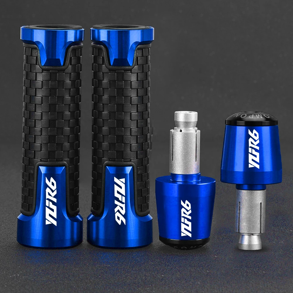 

Motorcycle accessories 7/8" 22MM Handlebar Grips Handle Bar Cap End Plugs For YAMAHA YZFR6 YZF-R6 YZF R6 2005-2014 2015 2016