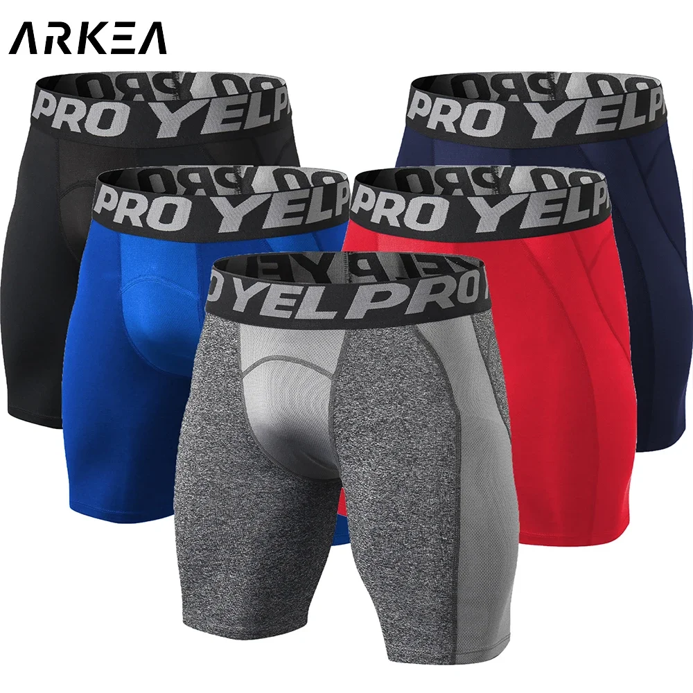 

2023 Sports Gym Compression shorts high elasticity Shorts Tights Mens Quick Dry Skinny Running Sportswear Skinny Fitness Shorts