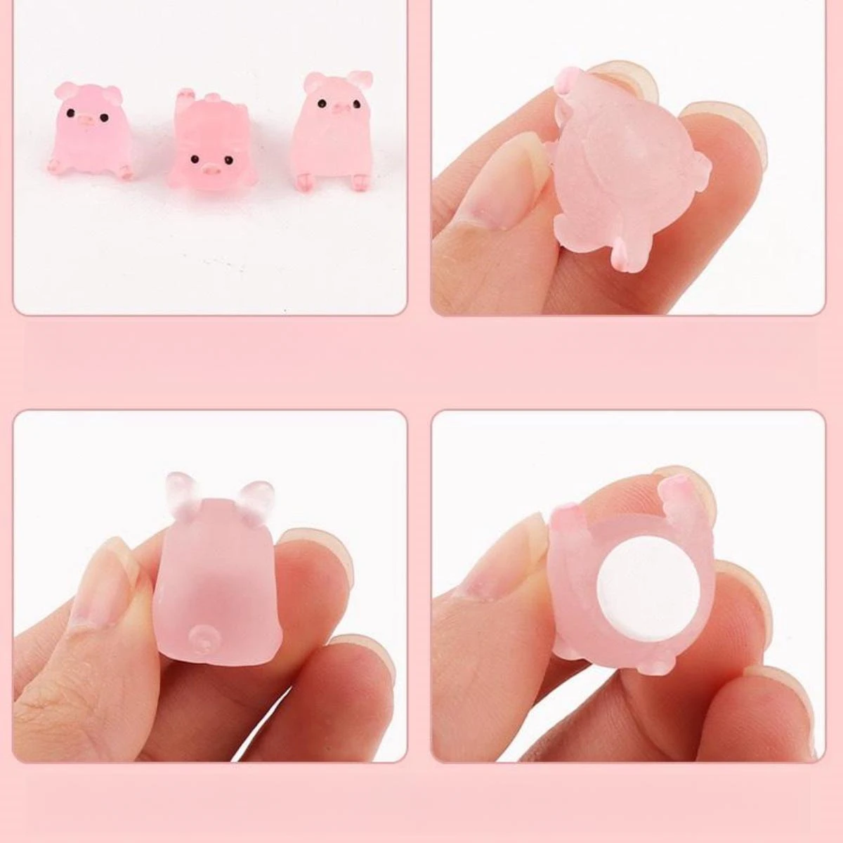 خنزير لطيف الكرتون سيارة الديكور الداخلي ، وحدة التحكم المركزية شاشة إكسسوارات السيارة للنساء ، 6 ديكور لكل مجموعة