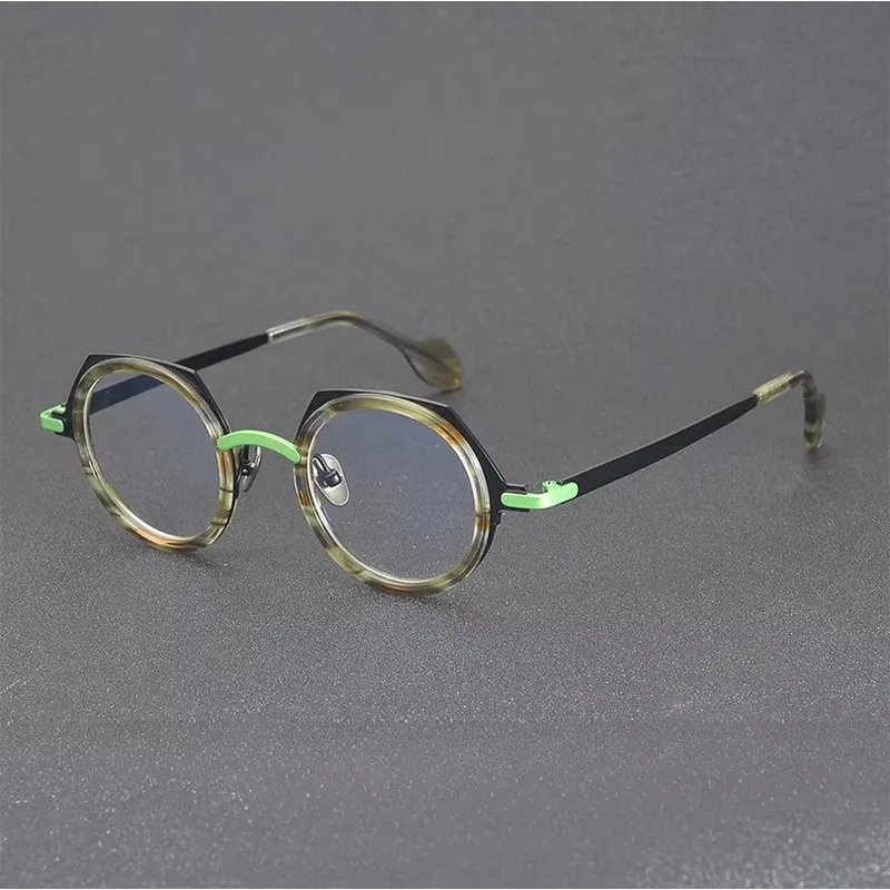 

High Quality Fashion Brand Men and Women with The Same Personality Color Glasses Frame Can Be Equipped with Prescription Lenses