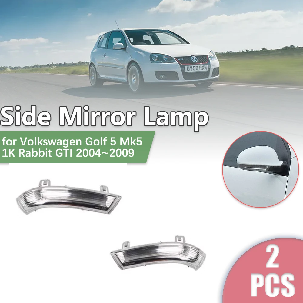 

Rearview Side Mirror LED for Volkswagen VW Golf 5 Mk5 1K Rabbit GTI 2004~2009 Turn Signal Indicator Lamp Light Part Accessories