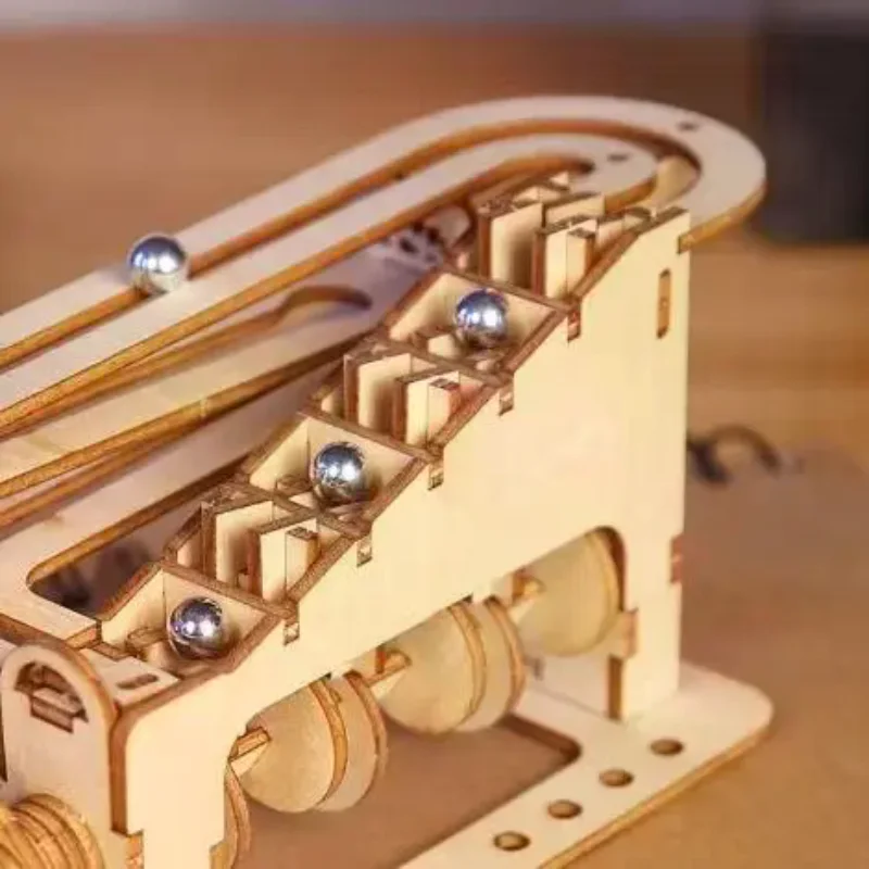 Set di costruzioni di modelli di puzzle di marmo in legno 3D fai-da-te creativo per adulti e adolescenti