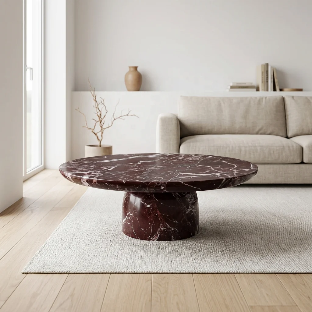 Modern Side Table Nordic Kaia Calacatta Viola Marble Plinth Block Large Coffee Table Luxury Quality Cheap Price