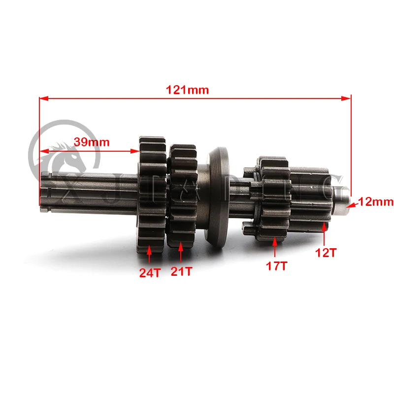 Transmission Gear Box Main Counter Shaft Assy For Lifan 125 LF125 125cc 1P52FMI Horizontal Engine kayo BSE Dirt Pit Bike Parts