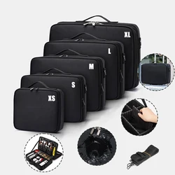 Portable Multi-Grid Makeup Case, Makeup Artist Nail Art Artist Makeup Tool Storage Box for Travel