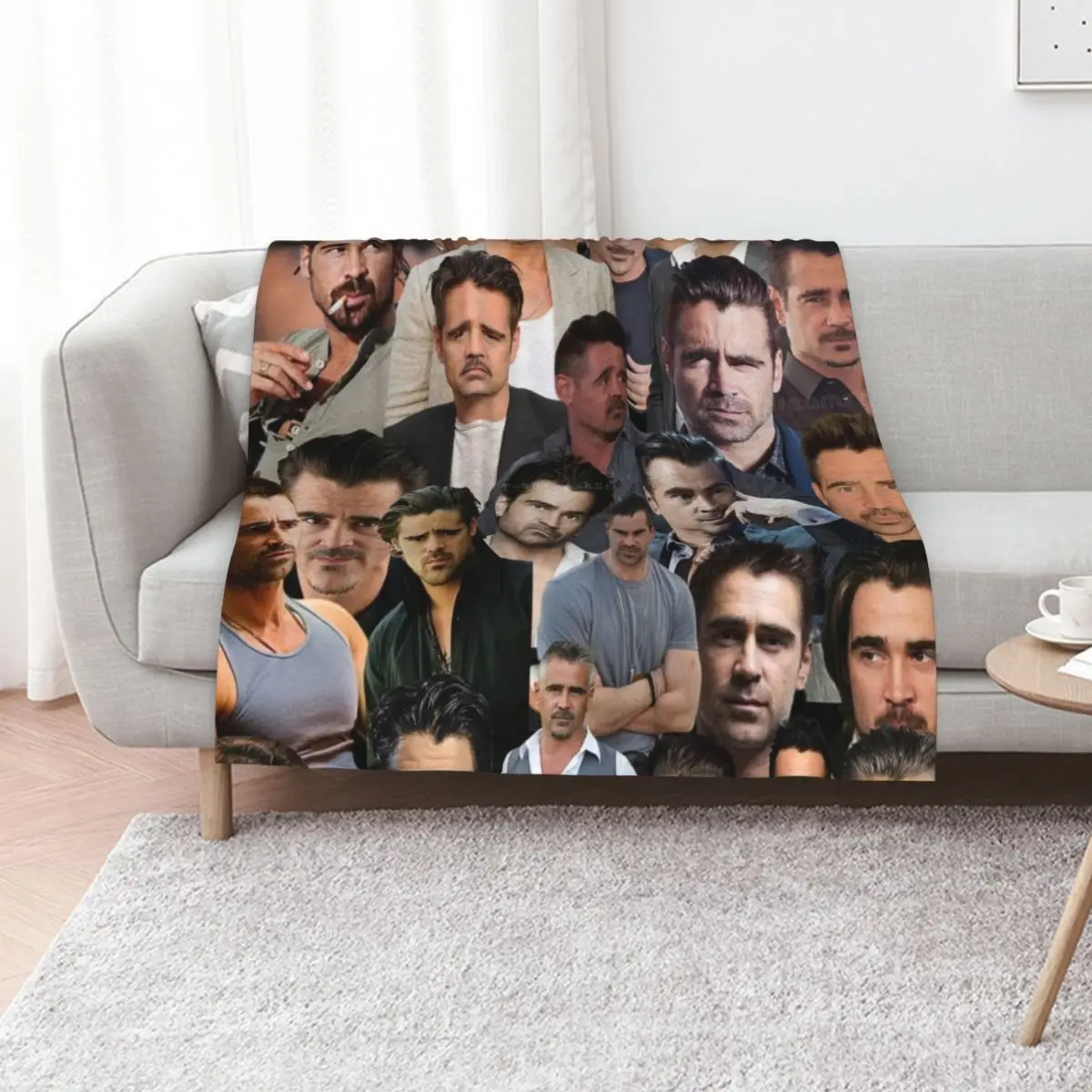 

colin farrell photo collage Throw Blanket Warm Comfortable Blanket for Office Napping