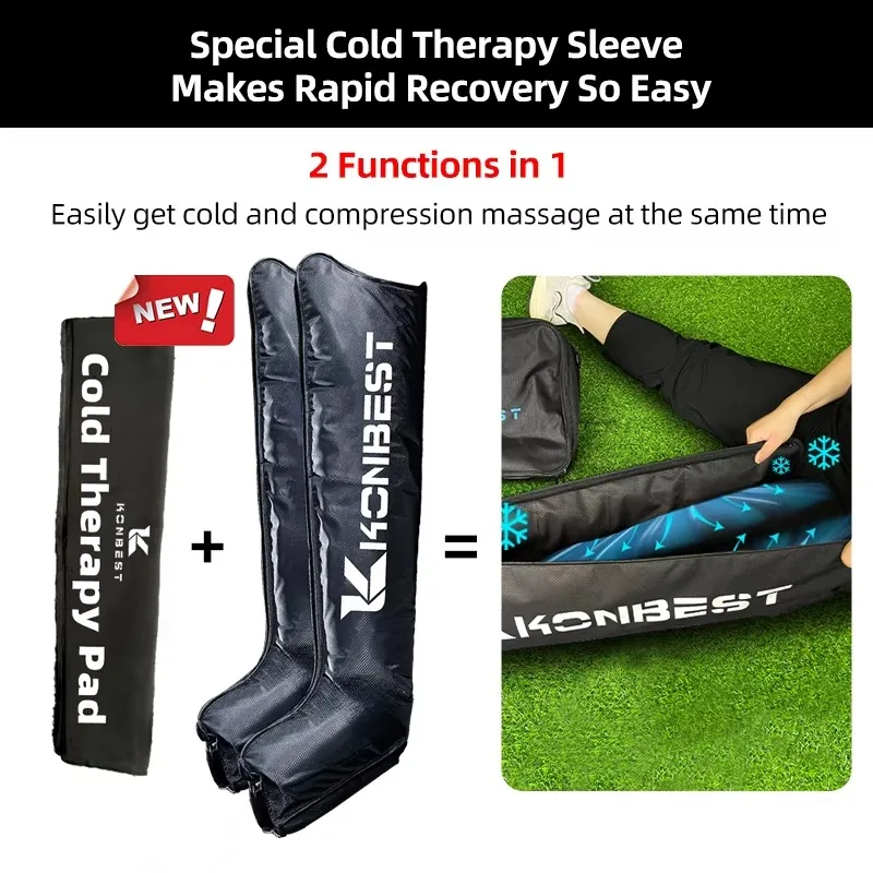 App Controlled Air Pressure Leg Recovery Boots Compression Therapy System Sports Leg Massage Pump