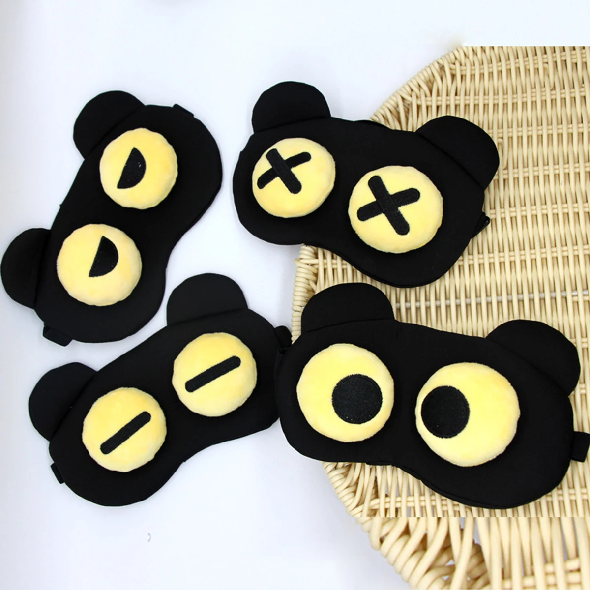 Creative Quirky Expression Of Big Eyes Hot And Cold Compress Sleep Eye Mask Lunchtime Blackout Eye Masks