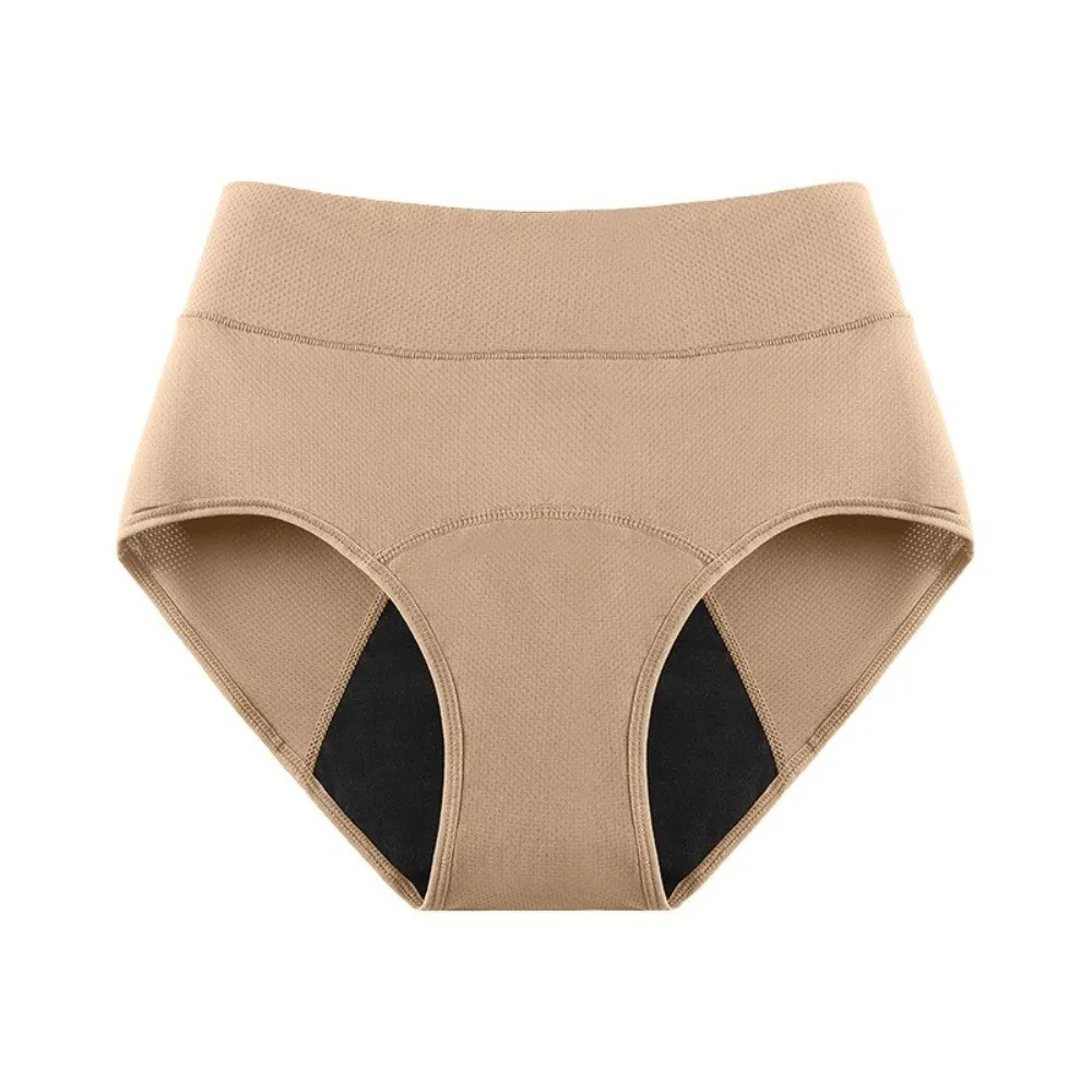 Durable 3 Layers Period Underwear High Waist Reusable Leak Proof Panties Comfortabl Breathable Menstrual Panties for Women
