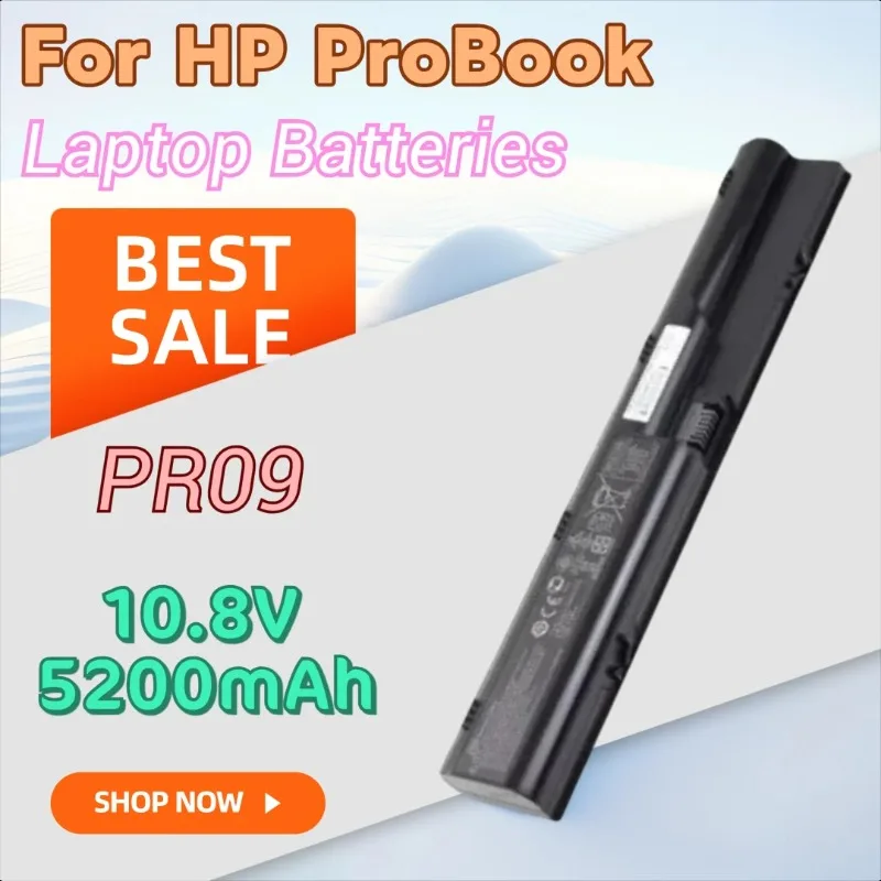 

New High Quality 10.8V 5200mAh PR09 Laptop Battery for HP ProBook 4530s 4540s 4535s HSTNN-XB2O HSTNN-XB3C HSTNN-XB2R HSTNN-XB2T
