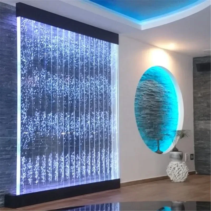 Wholesale room decoration and partitions with bubble walls and LED lights for hotel and restaurant partitions