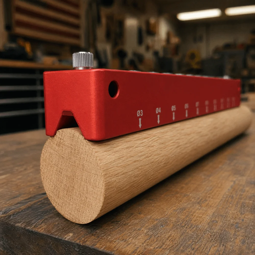 Aluminum Alloy Core Woodworking Drill Guide 45° Drilling Guide Block 3-12mm Drill Sleeves Self-Centering Drill Guide