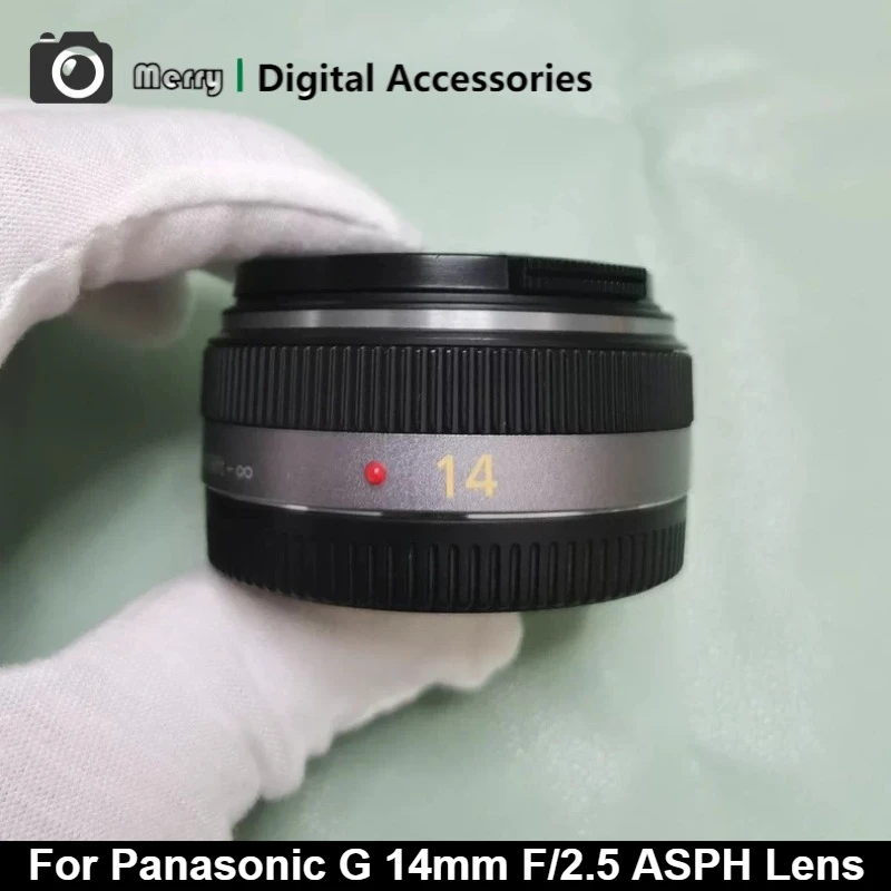 Lente ASPH G 14mm F/2.5 Original 95% Nueva para Panasonic GF6 GM5 GF8 GF7 GM1 GH4 GH5 GX85 GF9 DMC-GF6 DMC-GF5 GF8 DMC-GF7 GF9