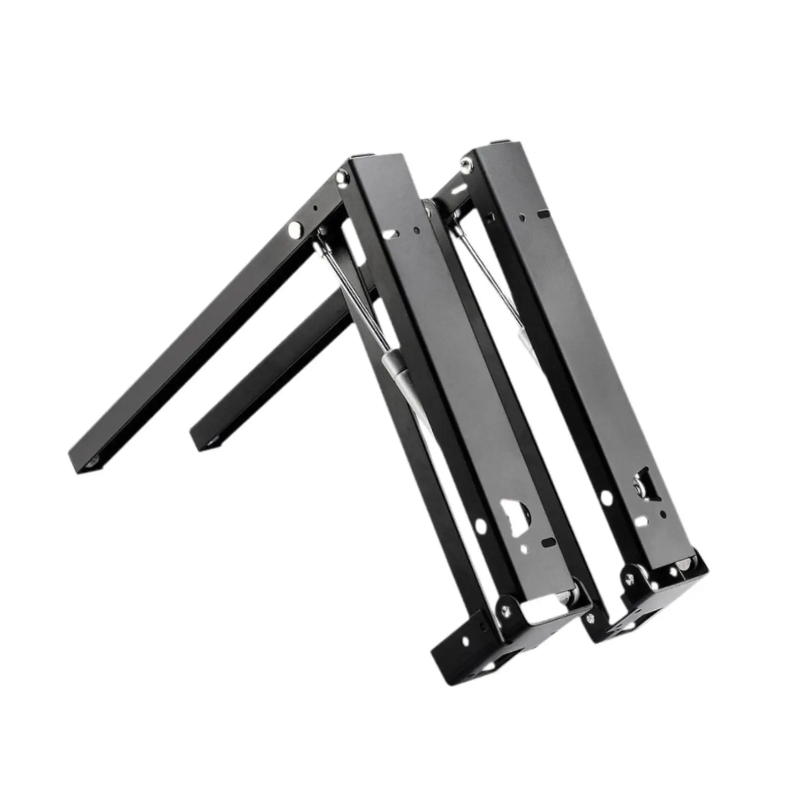 2Pcs Wall Mounted Folding Shoe Bench Chair Brackets Accessories, Foldable Easy to Install Parts Shoe Changing Stool Hardware