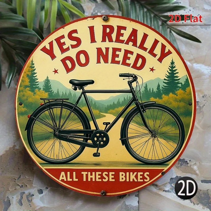 Circular Metal Sign 