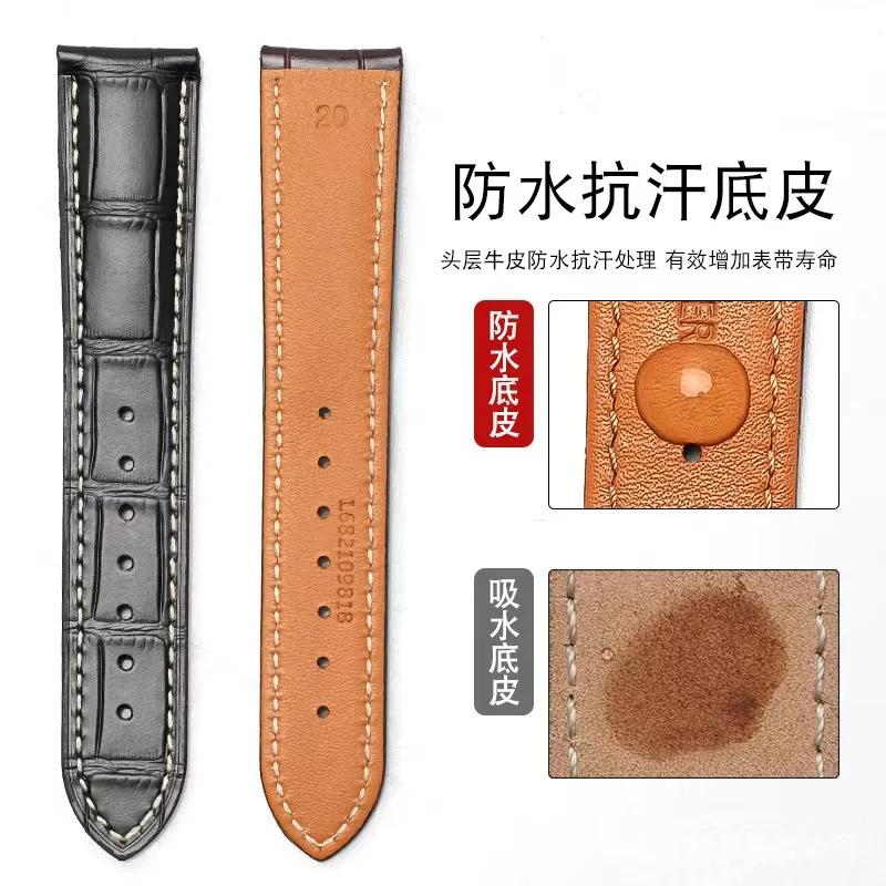 2023 The new cowhide moon phase  crocodile pattern fit  male belt 19 20 21 22m