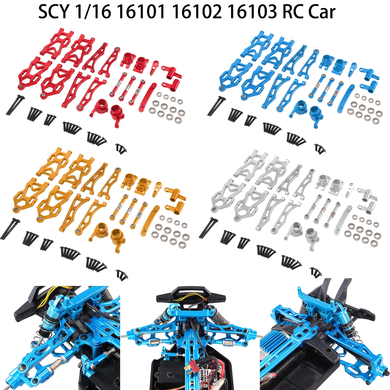 SCY 16101 16102 16103 16104 16106 16201 JJRC C8805 RC 1/16 Metal Upgraded Parts Bearing accessories with bearings