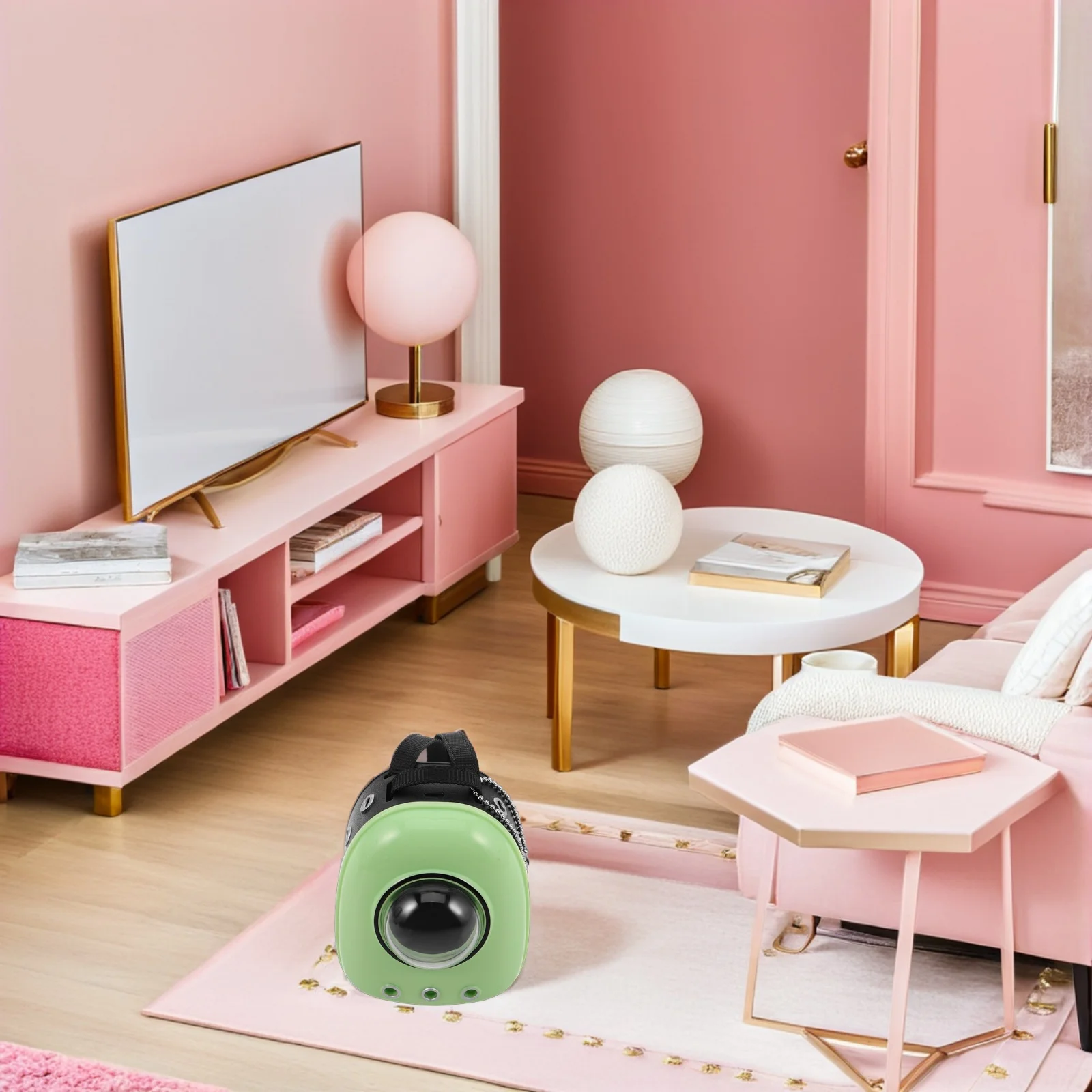 

Miniature 1:12 Space Cat Carrier Backpack Detachable Design Dollhouse Accessories for Pet Role Girls