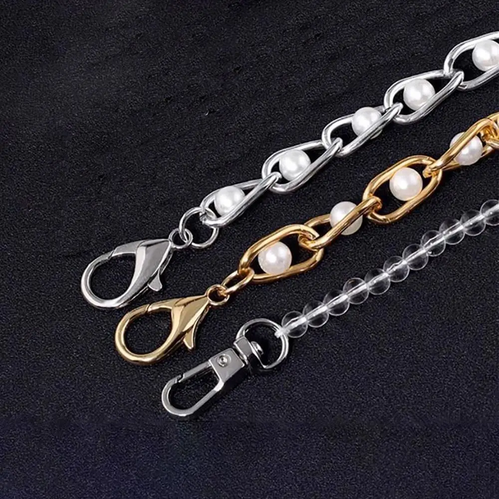 Delicate 110cm/120cm Purse Pearl Strap DIY Replacement Bag Pearl Chain Beaded Chain Shoulder Bag