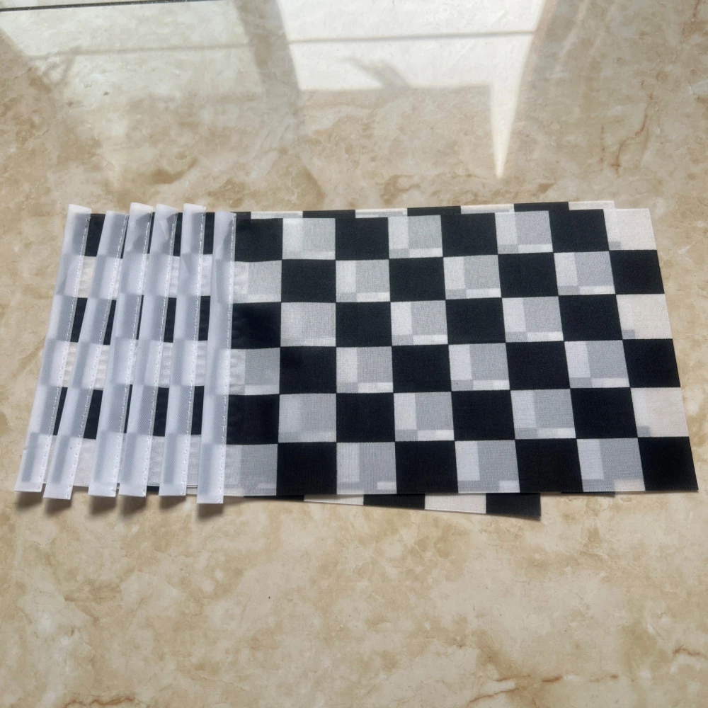 Banderín de señal táctico blanco y negro para carreras - imagen 3