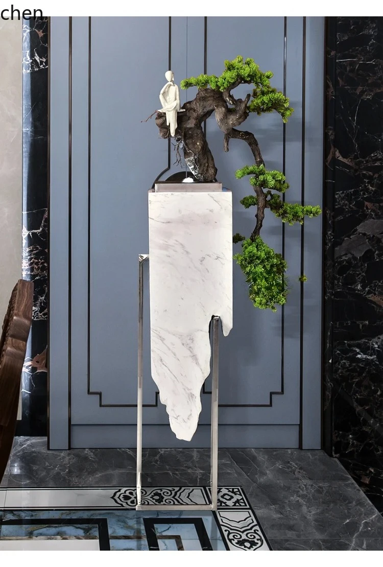 BJ-12 new Chinese welcome pine rockery landscape flowing water floor circulating water fountain living room office ornament