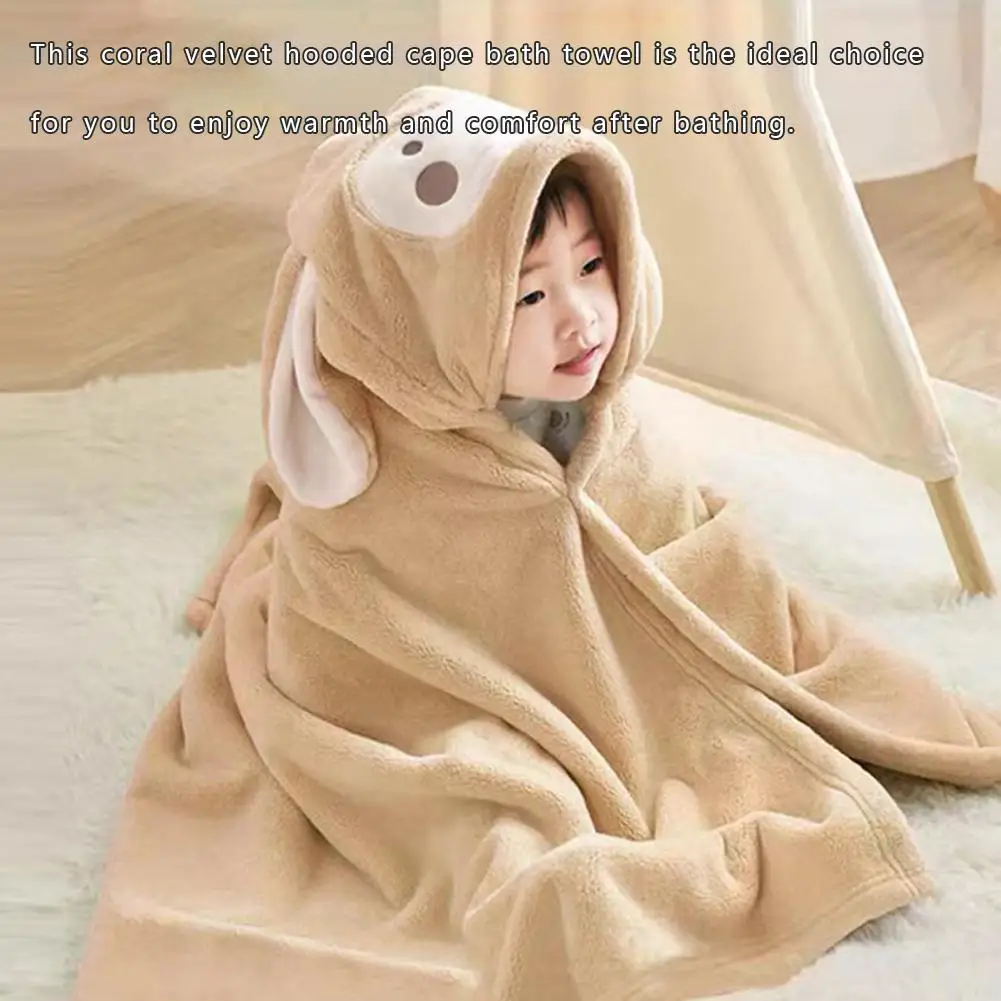 New Cartoon Animal Baby Bath Towels Soft Hooded Towel Blanket Toddler Bathrobe Warm Sleeping Swaddle Wrap for Boys Girls