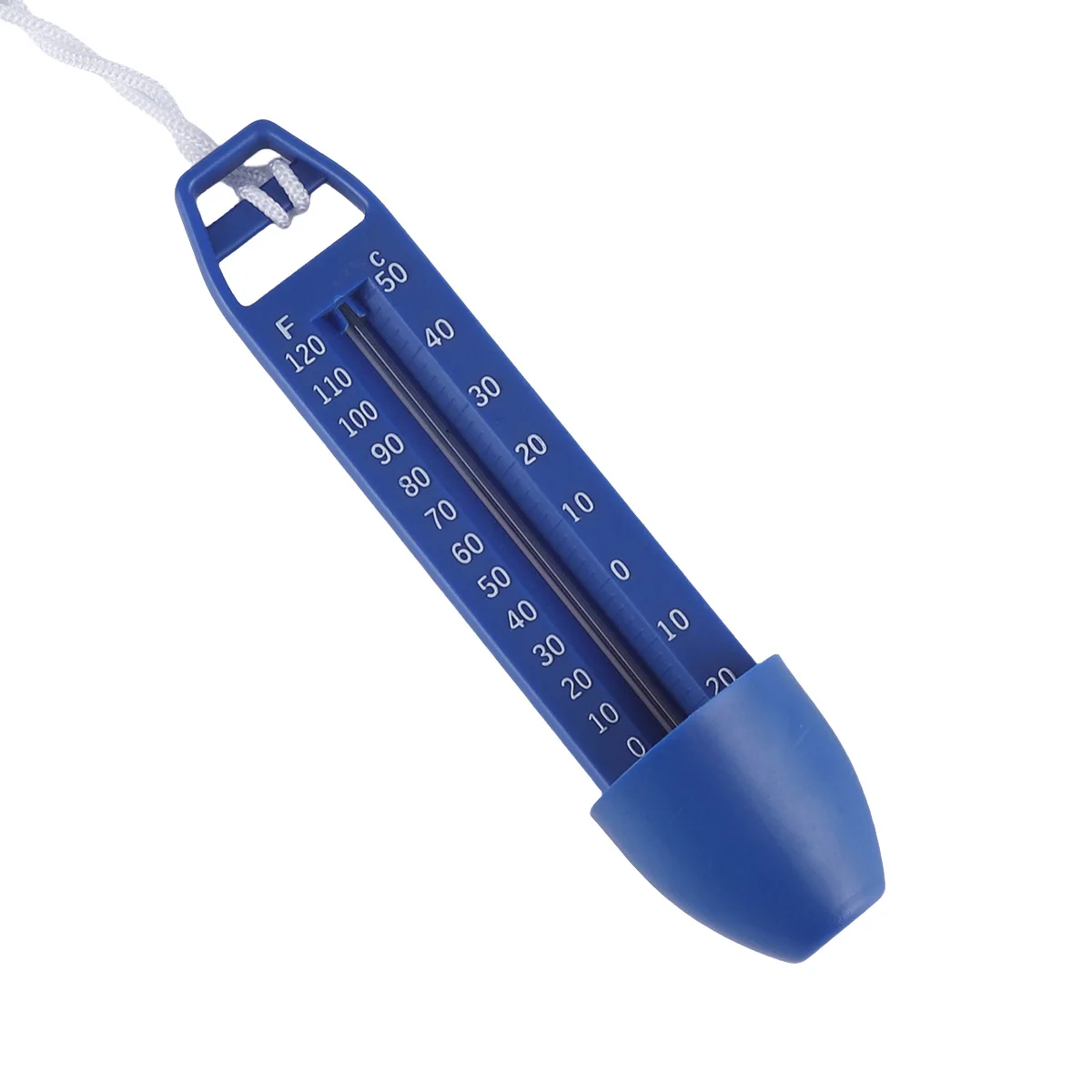 Termometro galleggiante per piscina da 2 pezzi, termometro per temperatura dell'acqua con cordino, accessori per piscina di grandi dimensioni, facili da leggere e resistenti agli urti