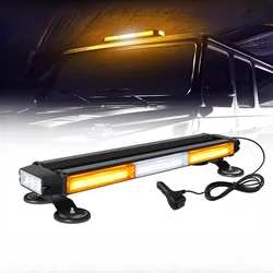 Three-Section Cob Car Flash Warning Light Four-Side Strobe LED Roof Opening Light Magnet Ceiling Bumper Light