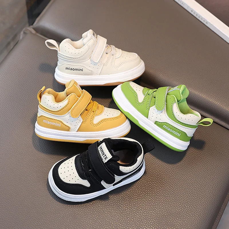 Spring Autumn Children Soft-Soled Walking Shoes Kids Breathable Non-Slip Sneakers Boys Girls Baby Student Campus Casual Shoes