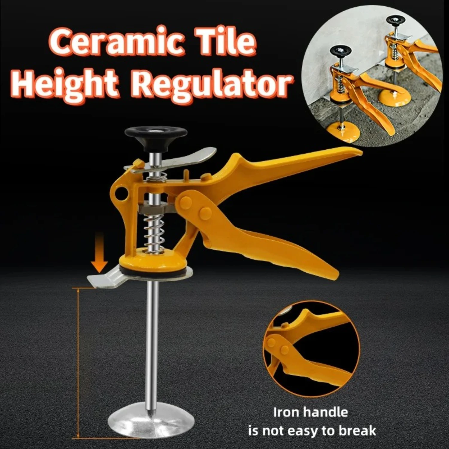 Ceramic Tile Lift Regulator All Metal Top Height Regulator Positioning Leveler Heightening Tile Artifact Convenient AndEfficient