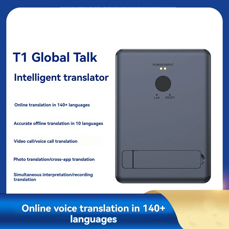 140+ устройство языкового переводчика Ai, двусторонний голос в реальном времени, мгновенный переводчик, магнитная подставка для телефона, дизайн для путешествий