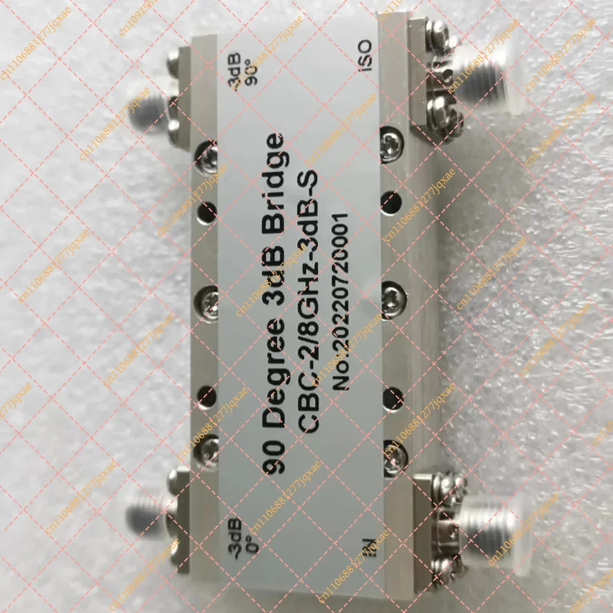 2–8GHz 30W 90 Degree 3dB RF Hybrid Bridge Coupler, SMA Connector Quadrature Directional Coupler Component