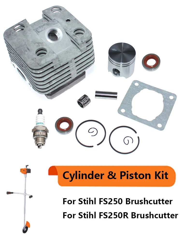 Zylinder Kolben Kits 40MM Für Stihl Brushcutter Strimmer FS250 FS250R HT250 HL250 4134 020 1214 – Detail 2