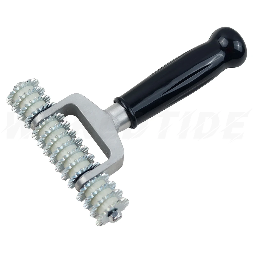Wałek do zszywania Spiked Star Grooming Carpet Pile Roller Star Wheel Pro Carpet Seam Roller Black Handle
